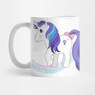 White unicorn with purple hair Mug